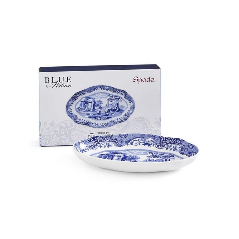 BLUE ITALIAN OVAL SERVİS 22 CM