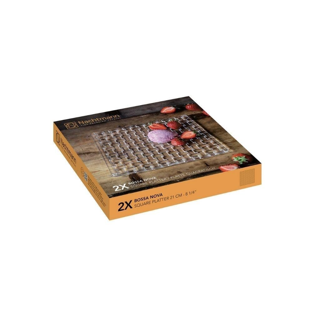 BOSSA NOVA 21 CM KARE TABAK S/2