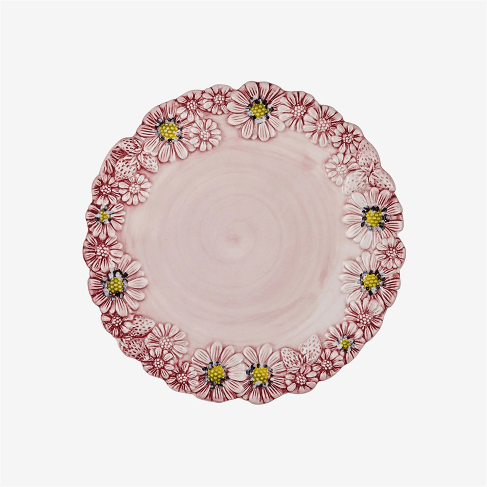 CAMOMILLA PEMBE SERVİS TABAĞI 22X22 CM