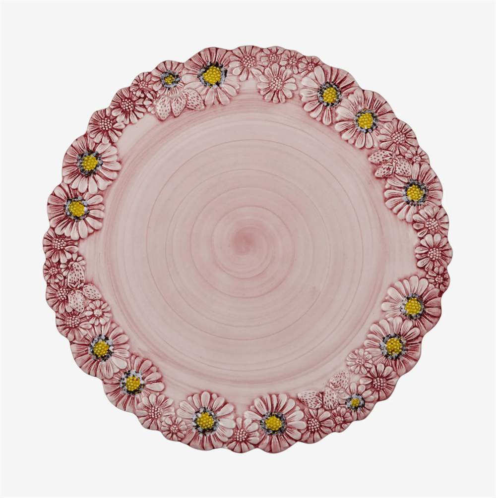 CAMOMILLA PEMBE SERVİS TABAĞI 36X36 CM