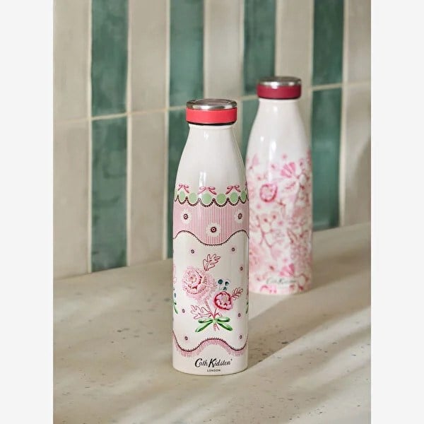 Cath Kidston Pembe Paslanmaz Çelik Termos 460 Ml