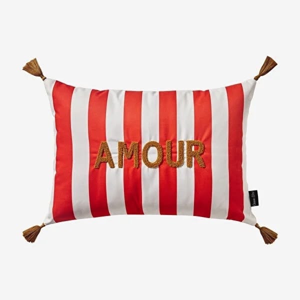 Chiara Alessi Kırmızı Polyester Dekoratif Yastık 35X50 Cm