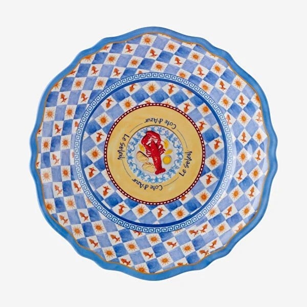 Chiara Alessi Mavi Melamin Servis Kasesi 35 Cm