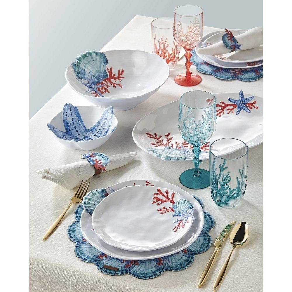 CORAL WHITE DEEP PLATE 23 CM