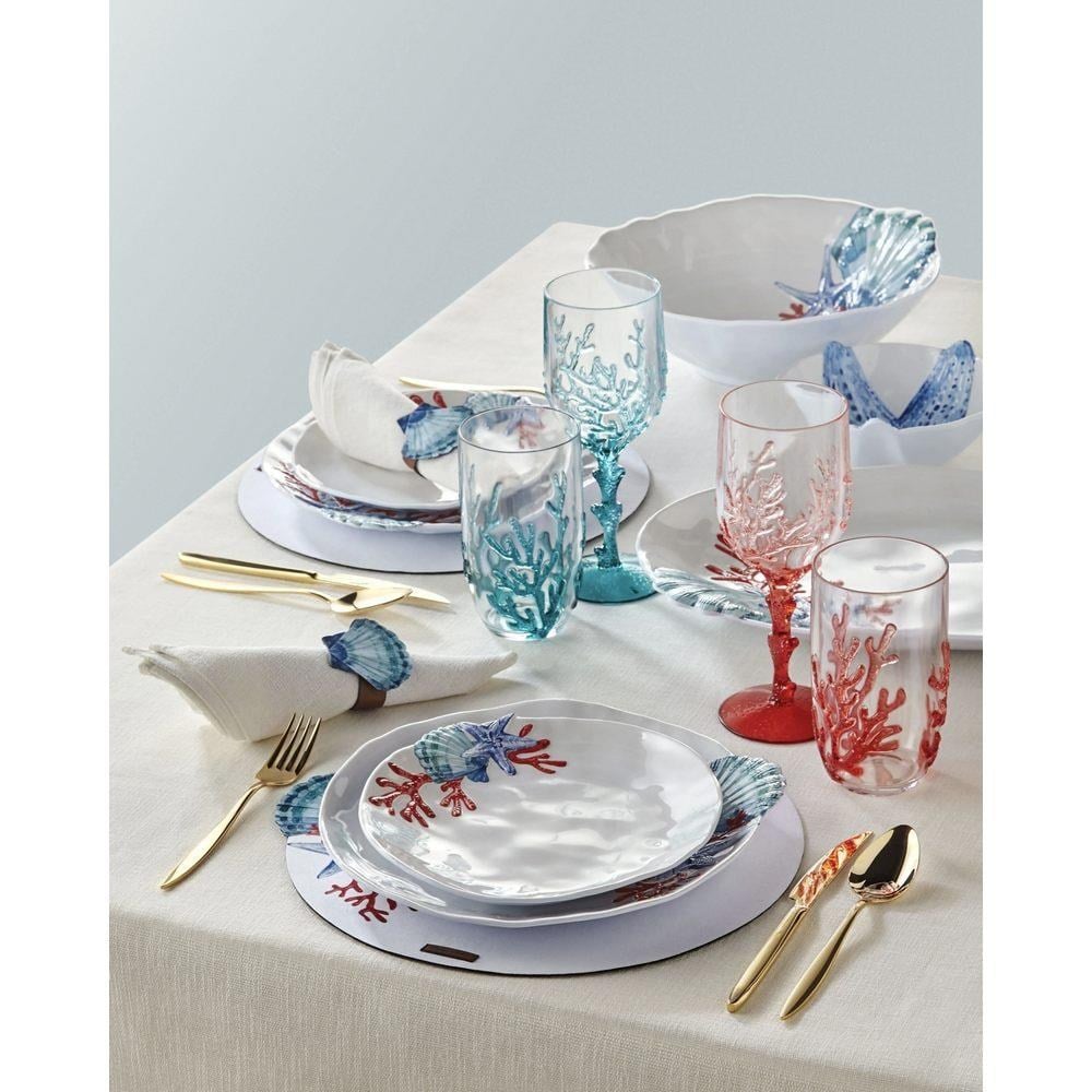 CORAL WHITE DEEP PLATE 23 CM