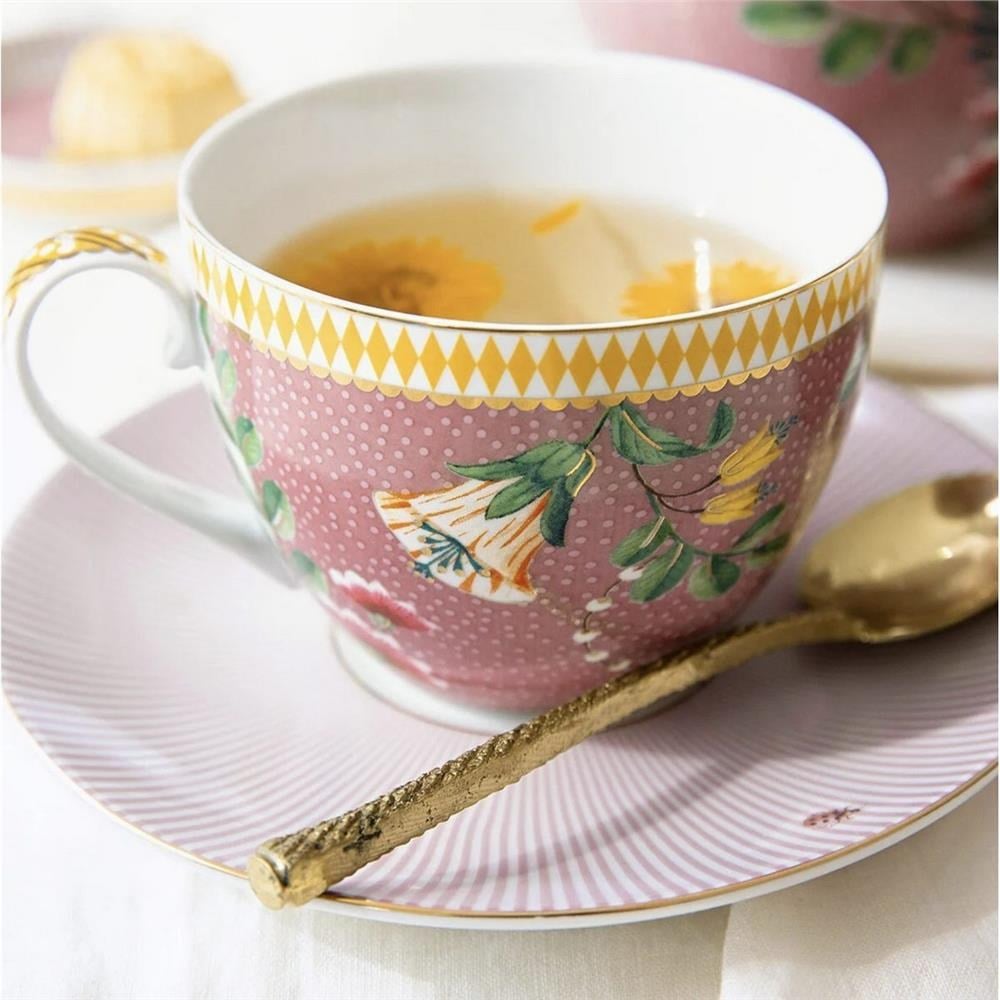 LA MAJORELLE İKİLİ PEMBE ÇAY FİNCANI SETİ 280 ML