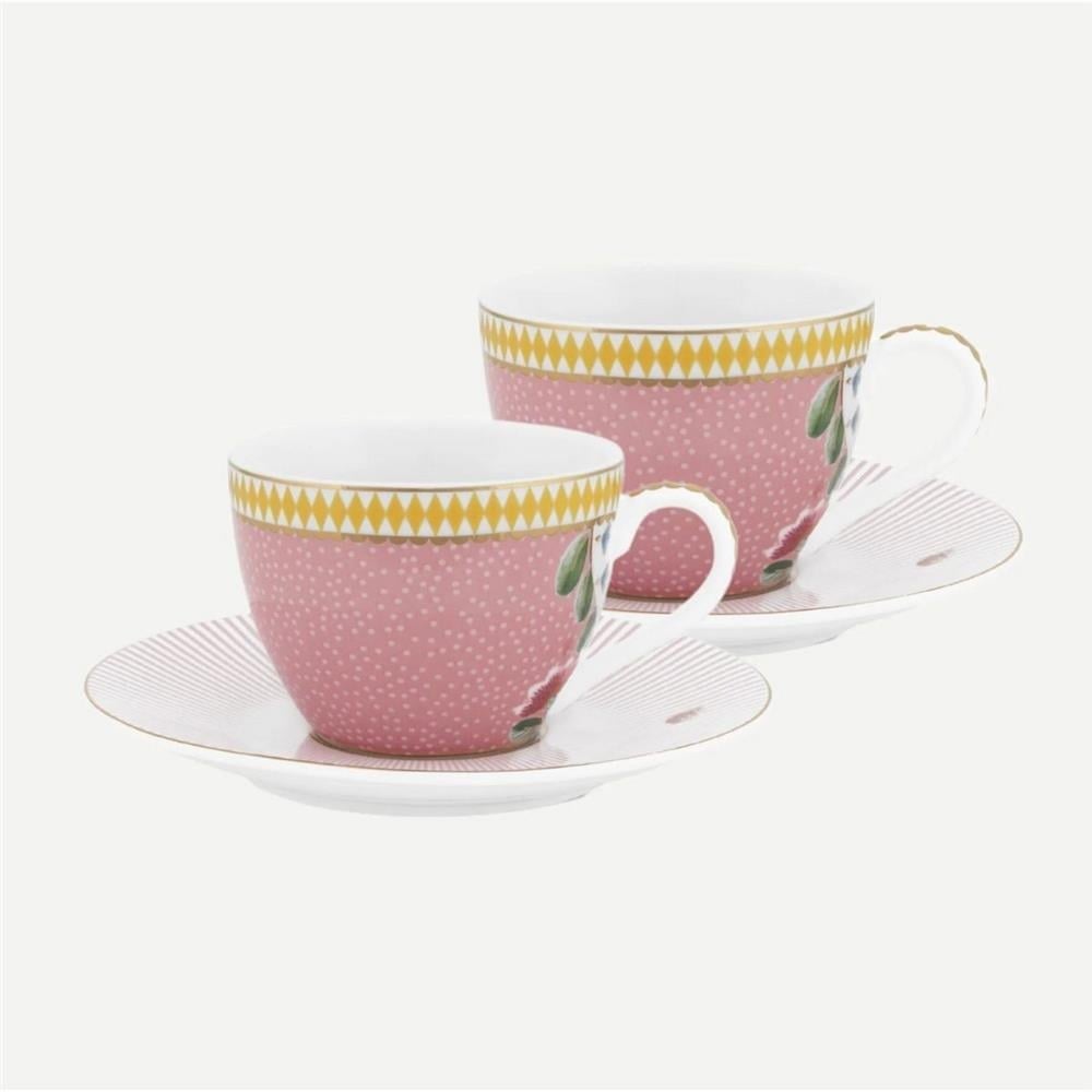 LA MAJORELLE İKİLİ PEMBE KAHVE FİNCANI SETİ 120 ML