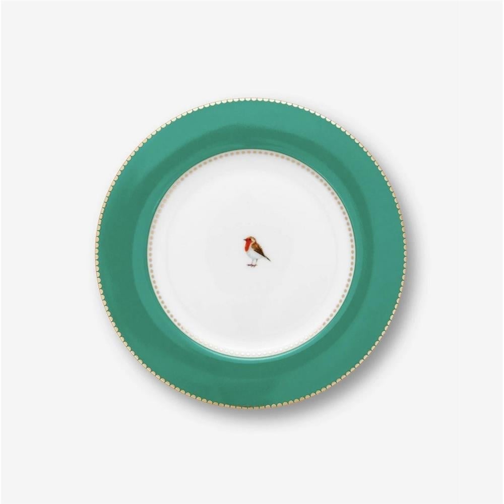 LOVE BIRDS YEŞİL TABAK 17 CM