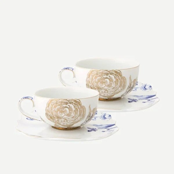Pip Studio Beyaz Porselen Çay Fincan Seti 225 Ml