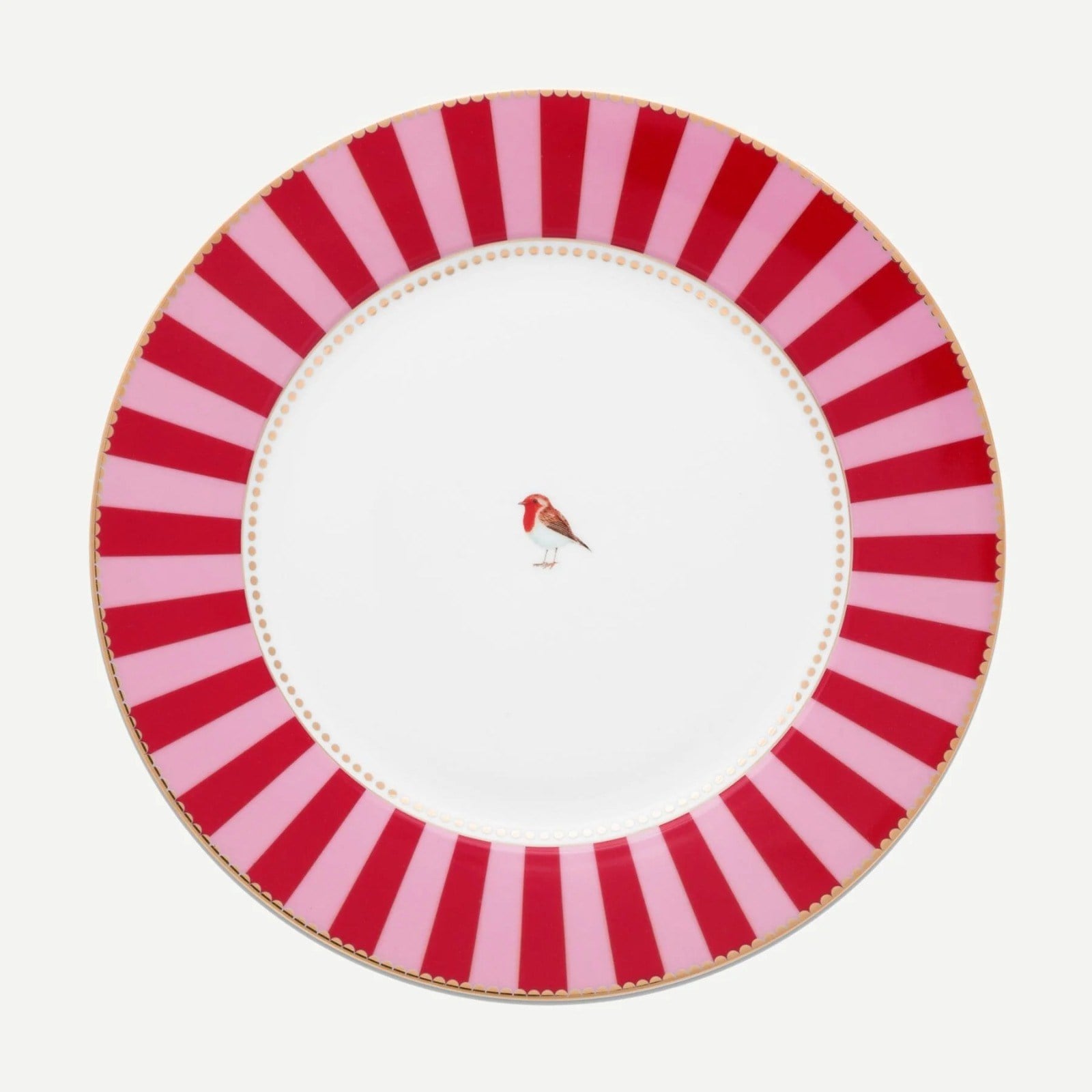Pip Studio Kırmızı Pembe Porselen Yemek Tabağı 26,5 Cm