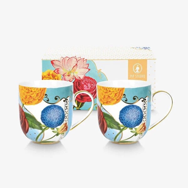 Pip Studio Mavi Porselen Kupa Seti 200 Ml