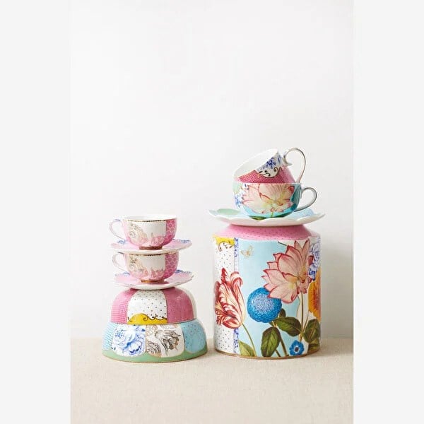 Pip Studio Pembe Porselen Kahve Fincan Seti 125 Ml