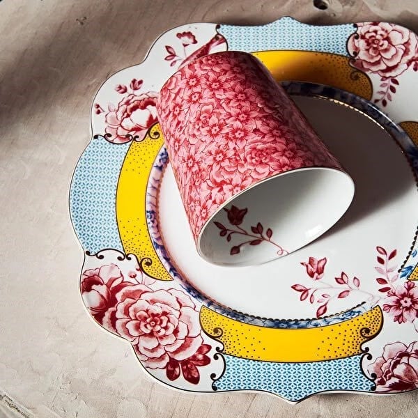 Pip Studio Sarı Pembe Porselen Kahvaltı Tabağı 23,5 Cm