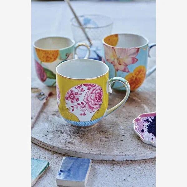Pip Studio Sarı Porselen Kupa Seti 325 Ml