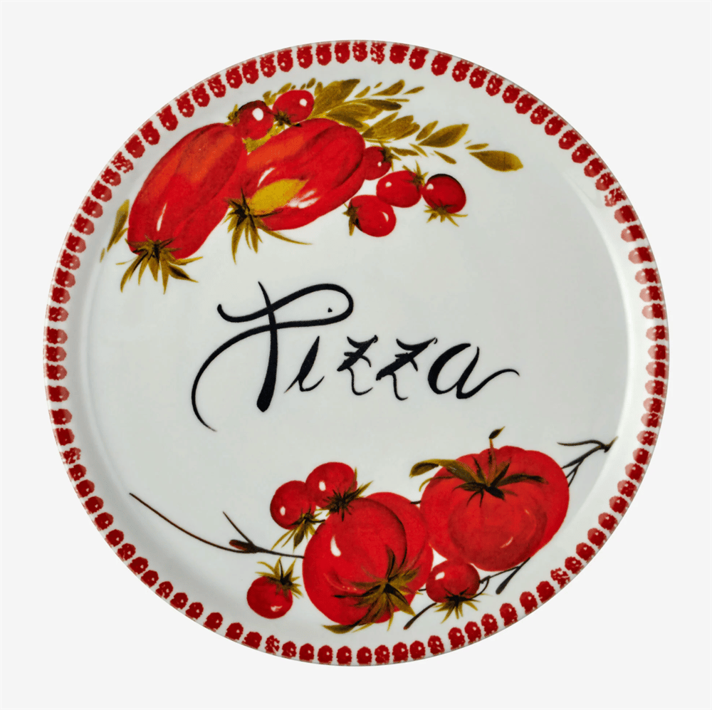 PİZZA TABAĞI DOMATES DESENLİ 33 CM