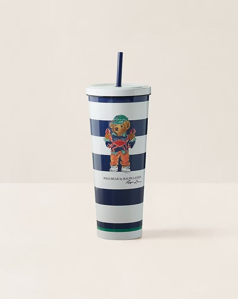 Polo Bear Iced Beverage Cup & Straw