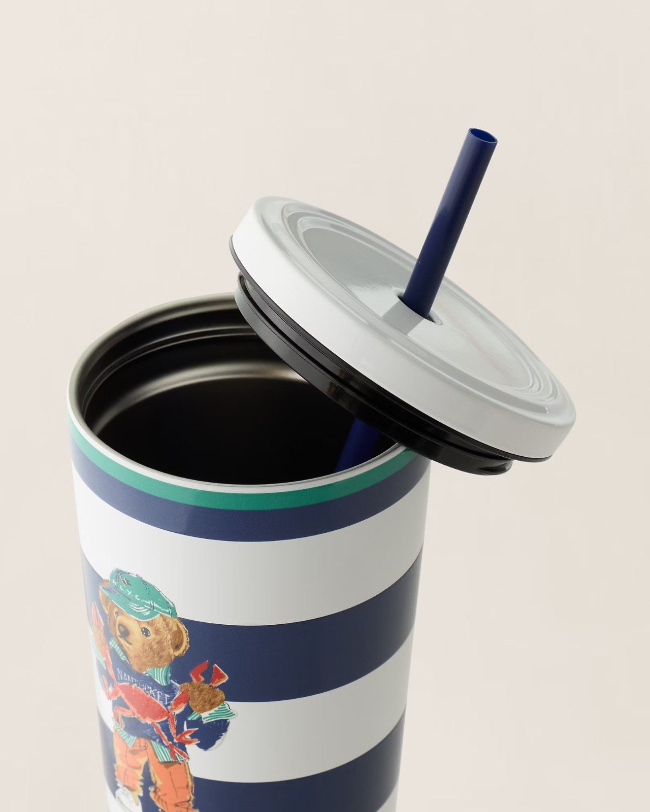 Polo Bear Iced Beverage Cup & Straw