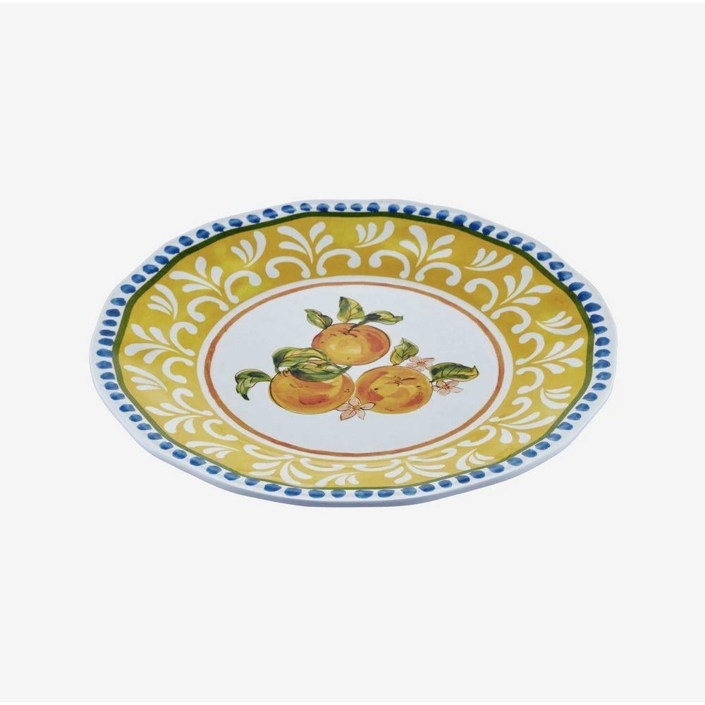 SORENTO YELLOW WHITE PLATE 23 CM