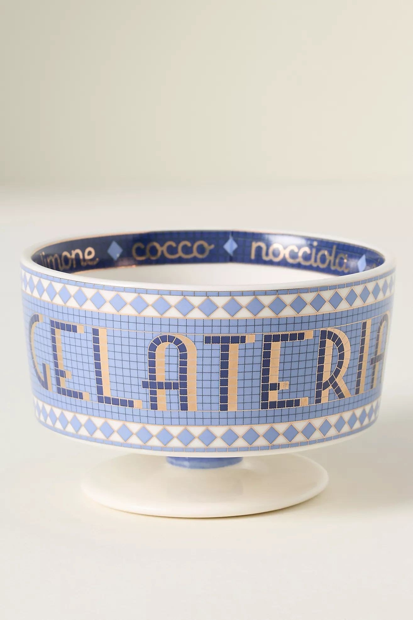 The Bistro Tile Stoneware Gelato Bowl: Italia Edition