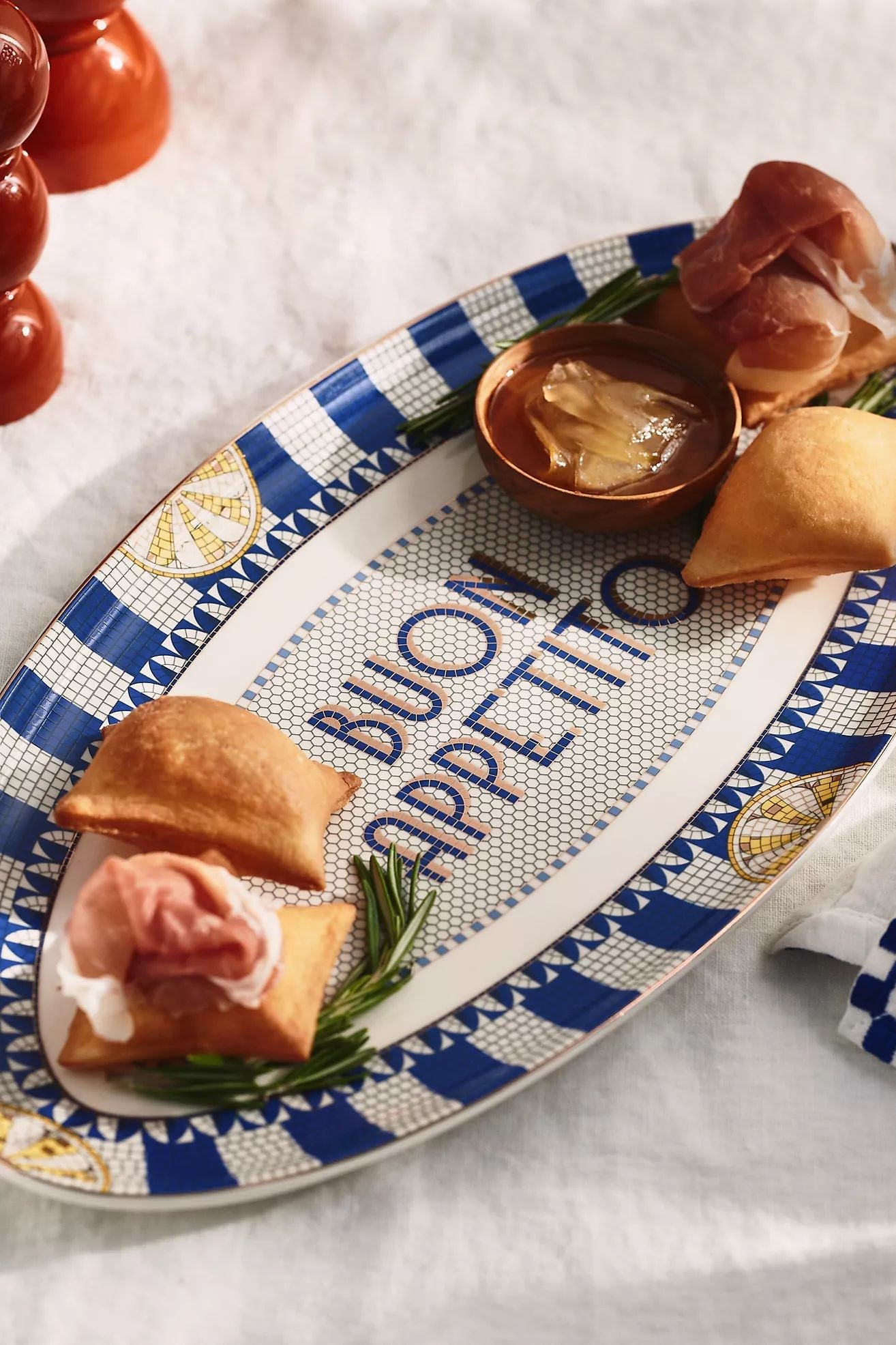 The Bistro Tile Stoneware Platter: Italia Edition