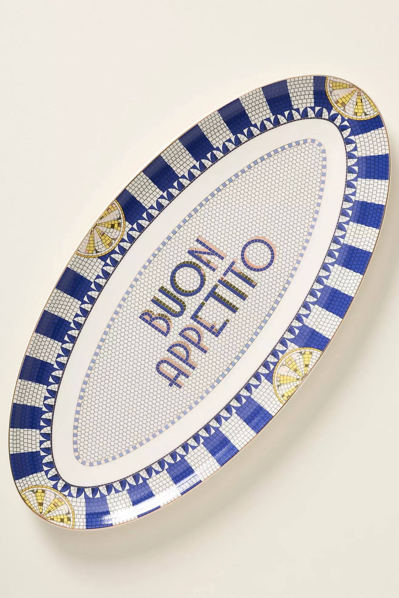The Bistro Tile Stoneware Platter: Italia Edition