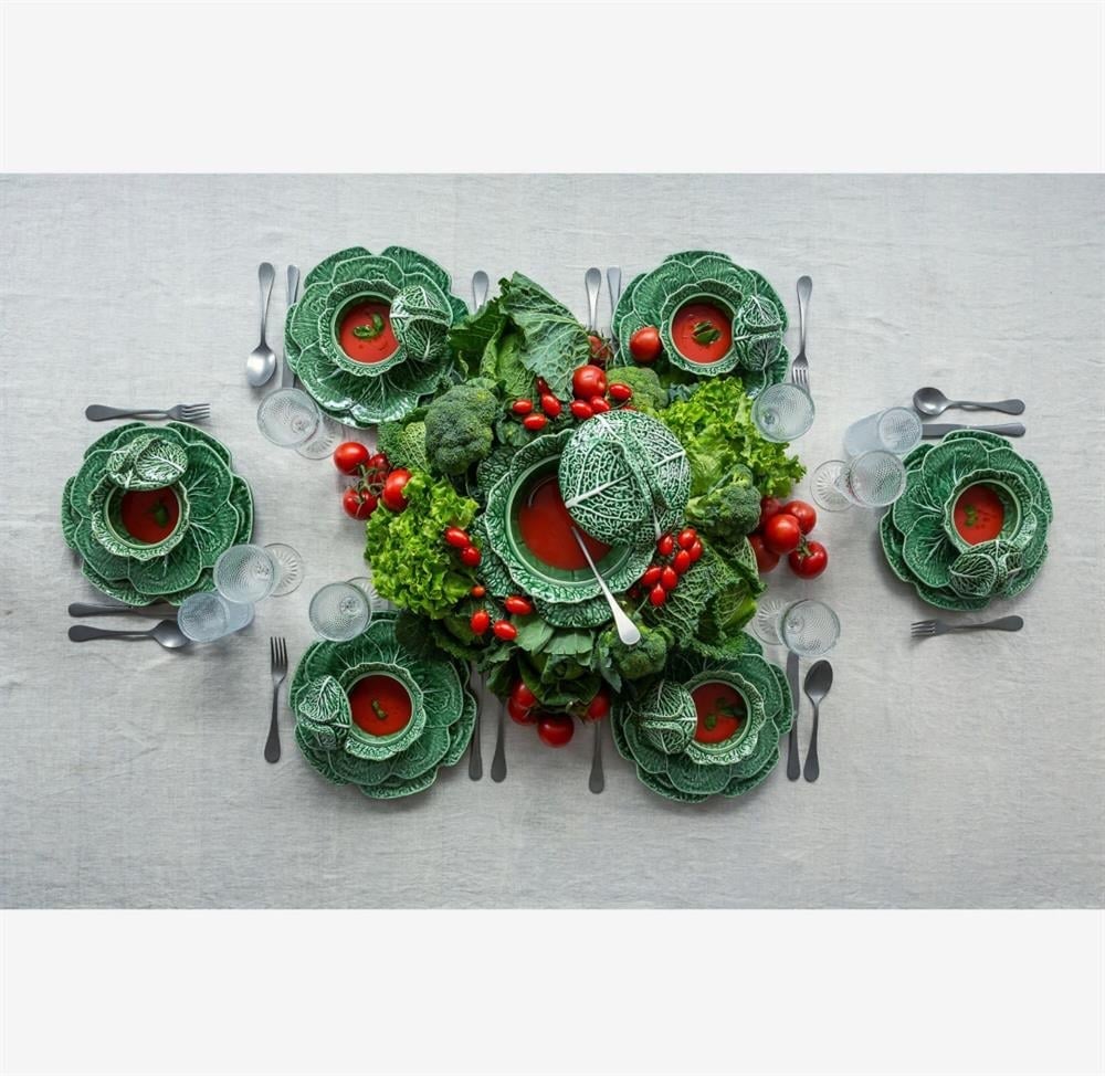 YEŞİL SERAMİK ÇEREZLİK 21,5 CM CABBAGE COLLECTION