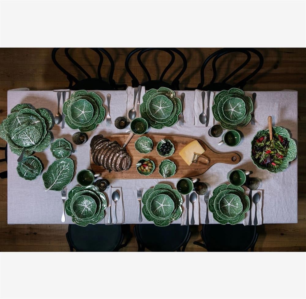 YEŞİL SERAMİK ÇEREZLİK 21,5 CM CABBAGE COLLECTION
