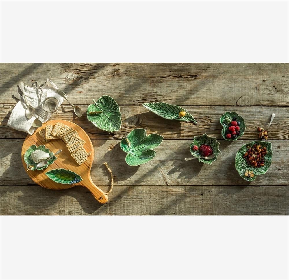YEŞİL SERAMİK SERVİS TABAĞI 25 CM CABBEGE COLLECTION