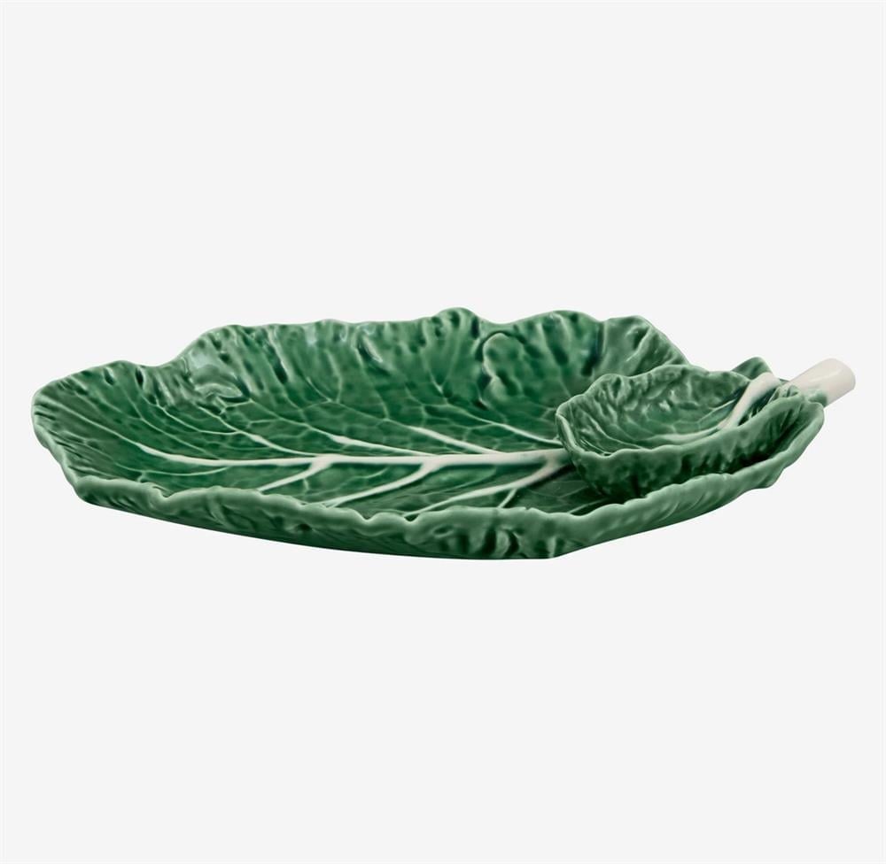 YEŞİL SERAMİK SERVİS TABAĞI 28 CM CABBAGE COLLECTION