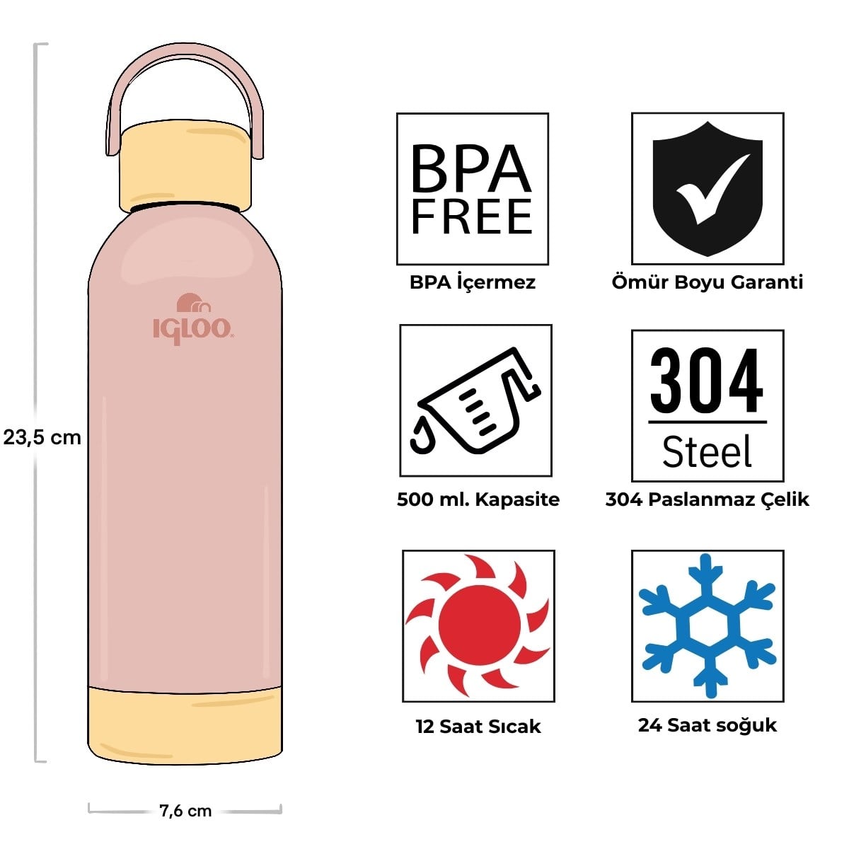 Igloo Hydrate Pro Termos 500ml-SOMON
