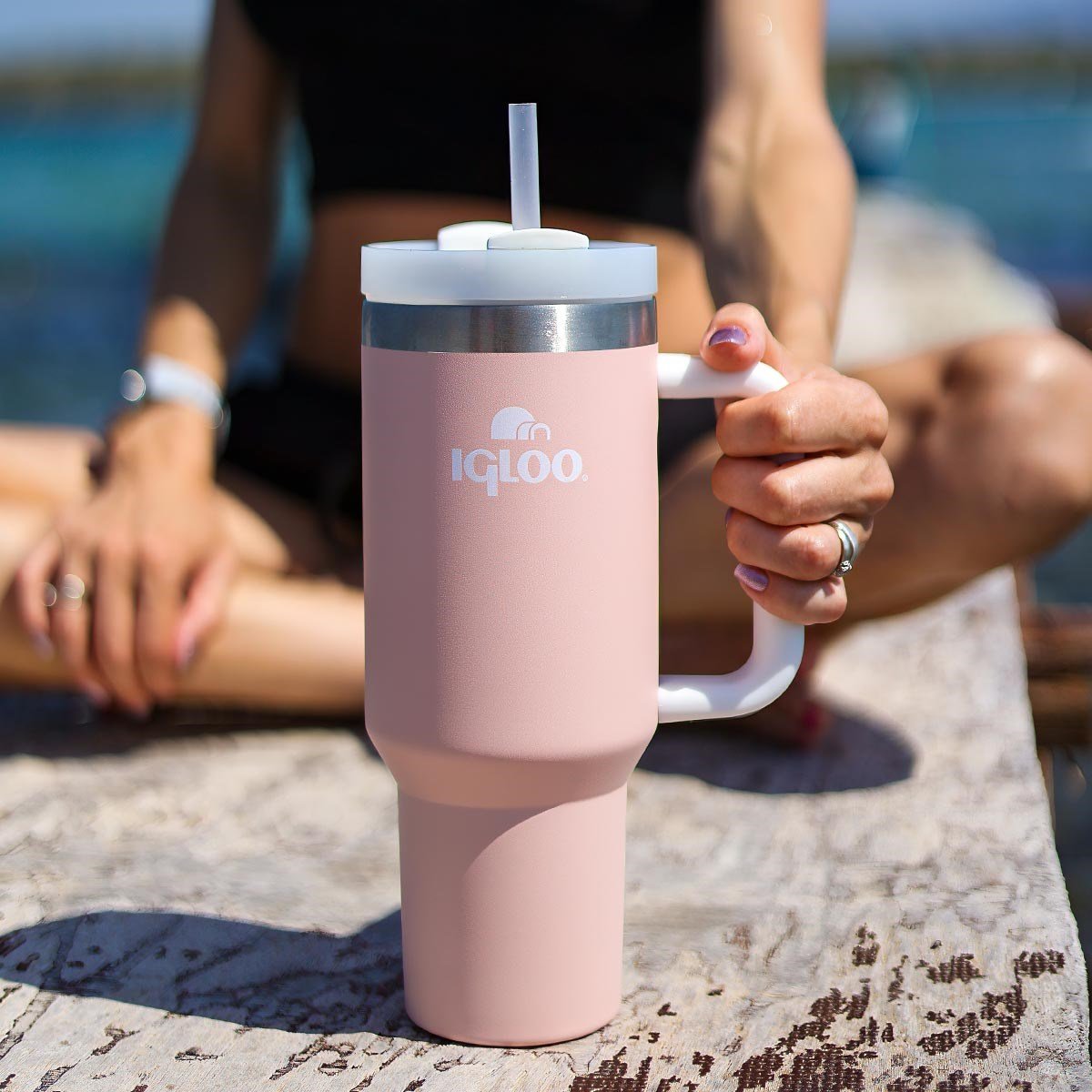 Igloo Stadler Thermo-Mug 1.2 Litre-SOMON BEYAZ