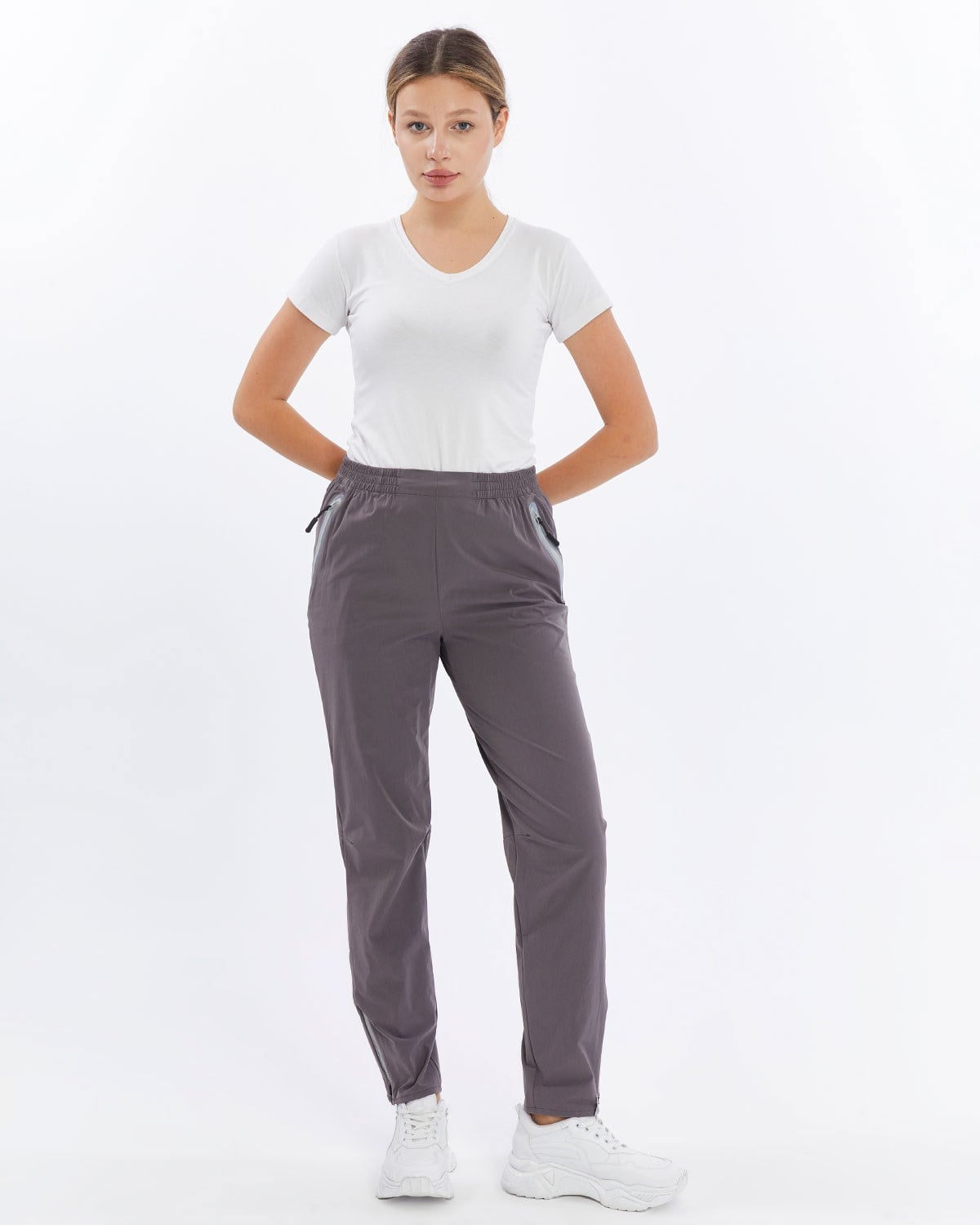 Mapamyumco Quick Dry Kadın Trekking Pantolon-FÜME