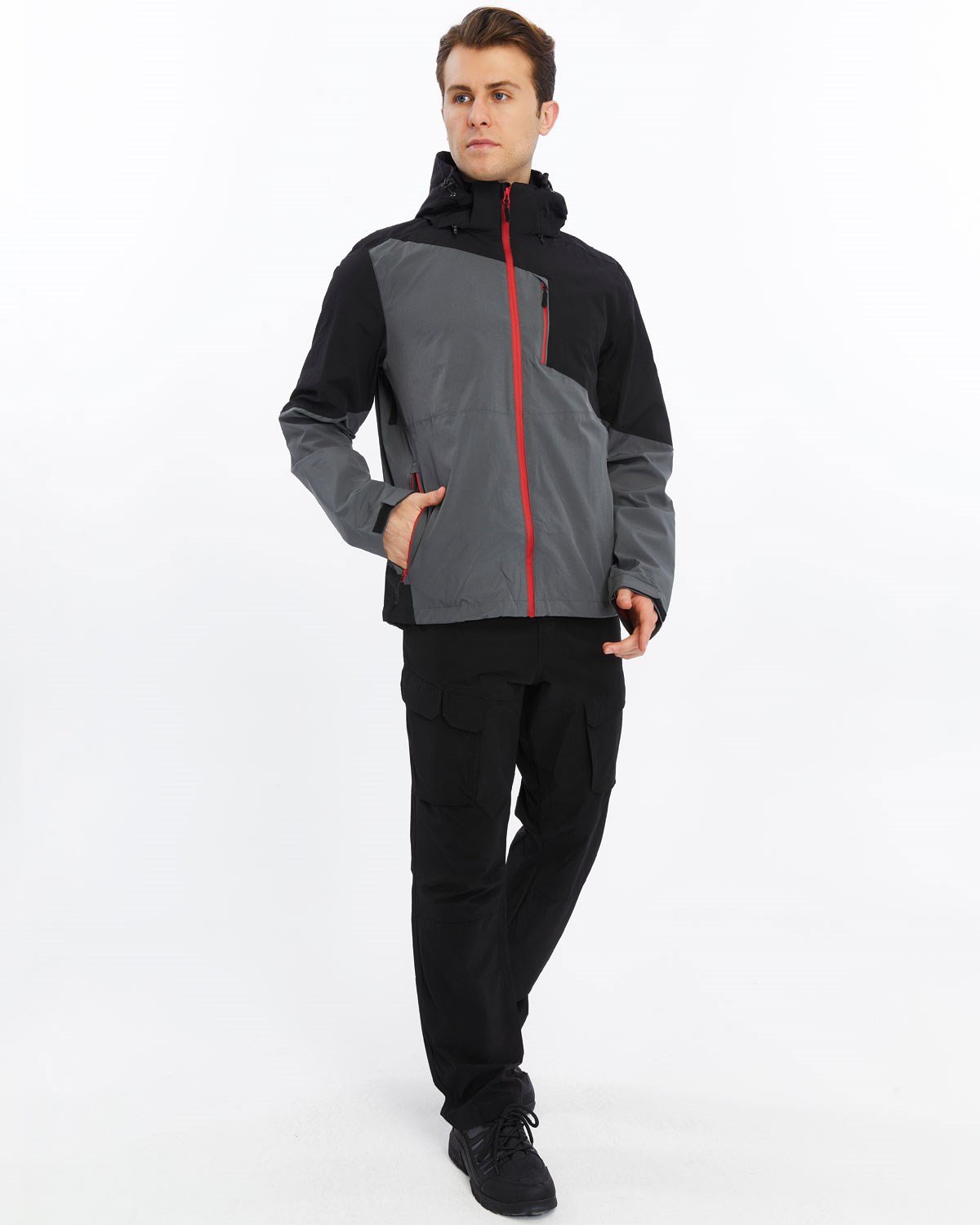 Mapamyumco Windbreaker Erkek Ceket-FÜME