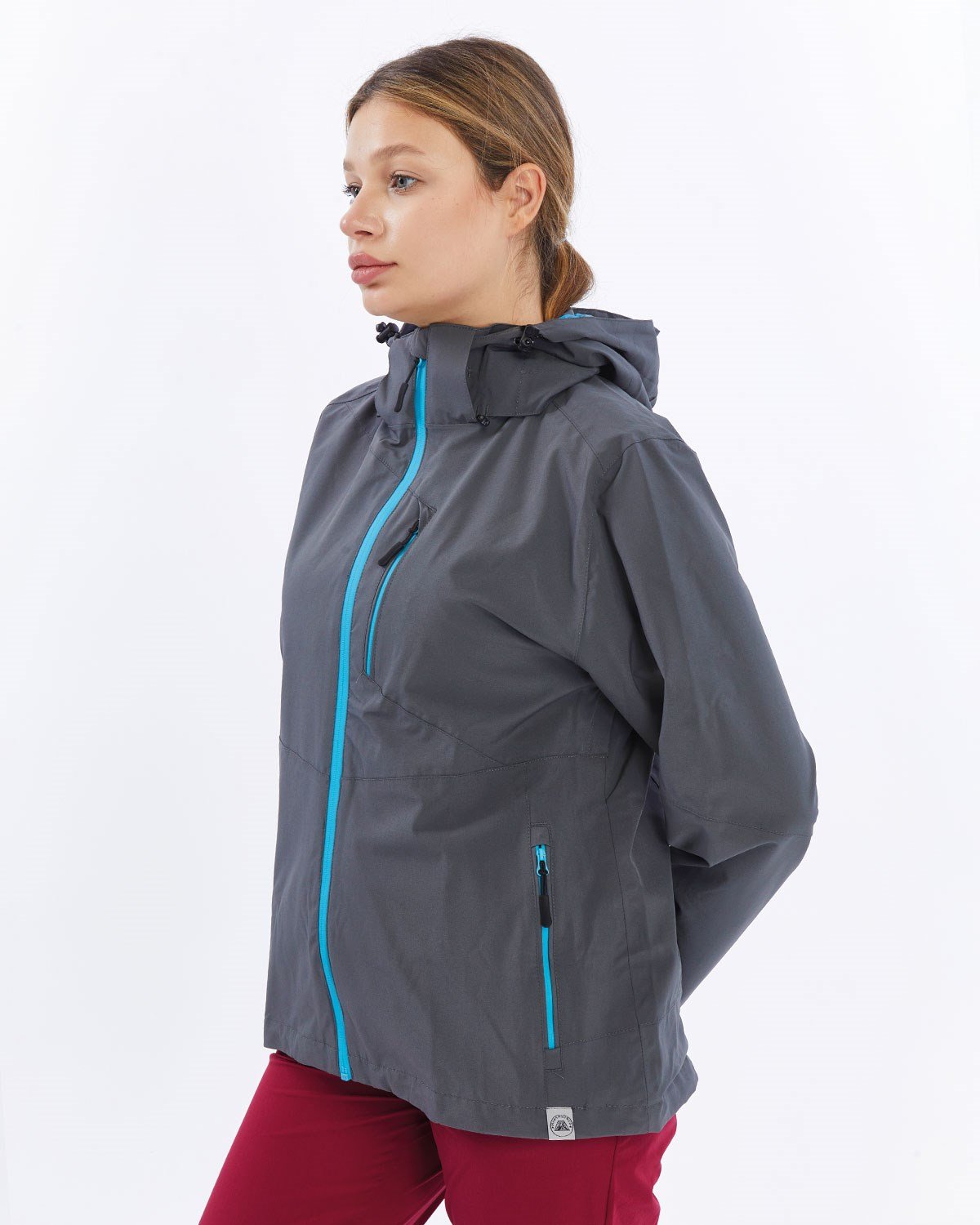 Mapamyumco Windbreaker Kadın Ceket-FÜME