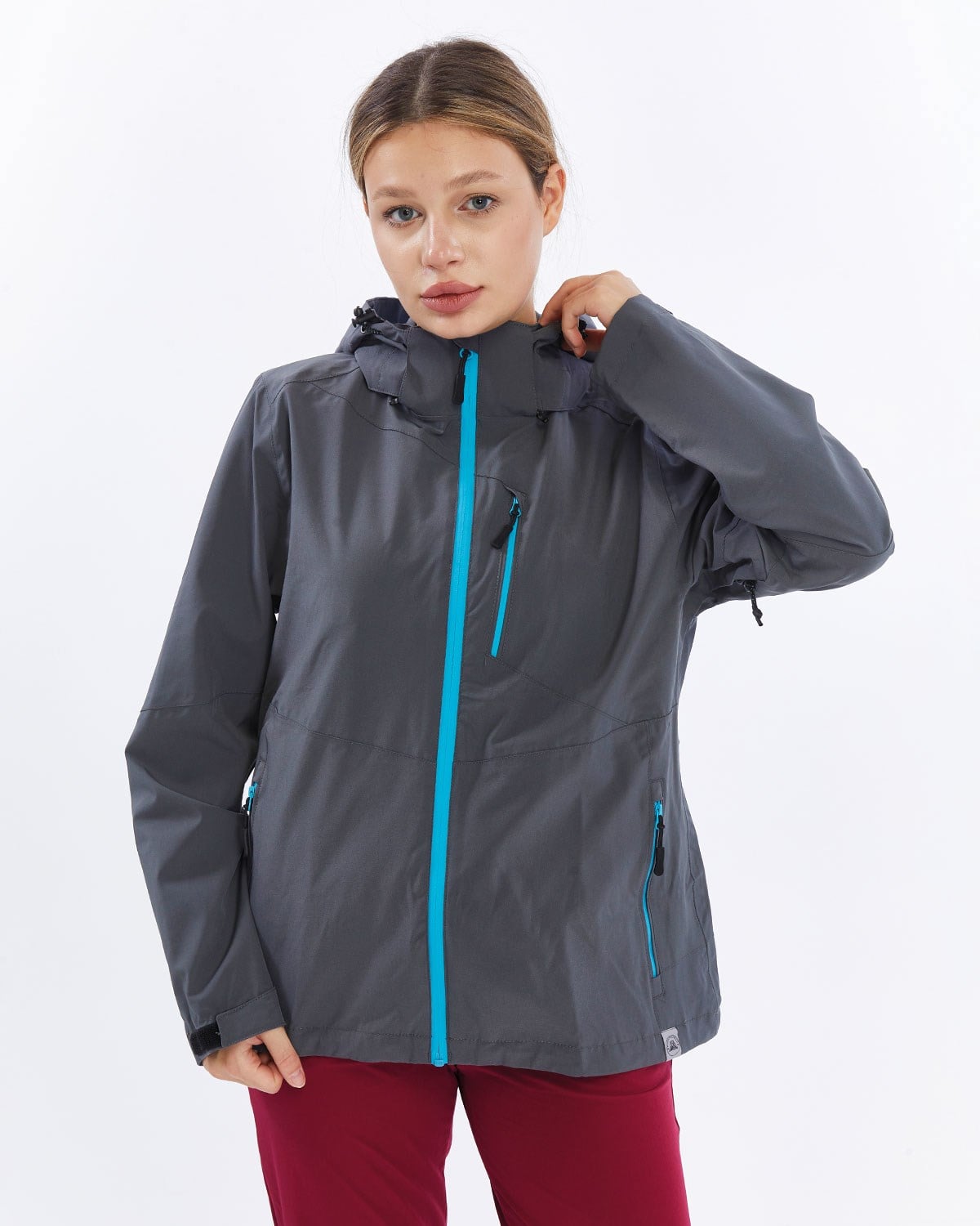 Mapamyumco Windbreaker Kadın Ceket-FÜME