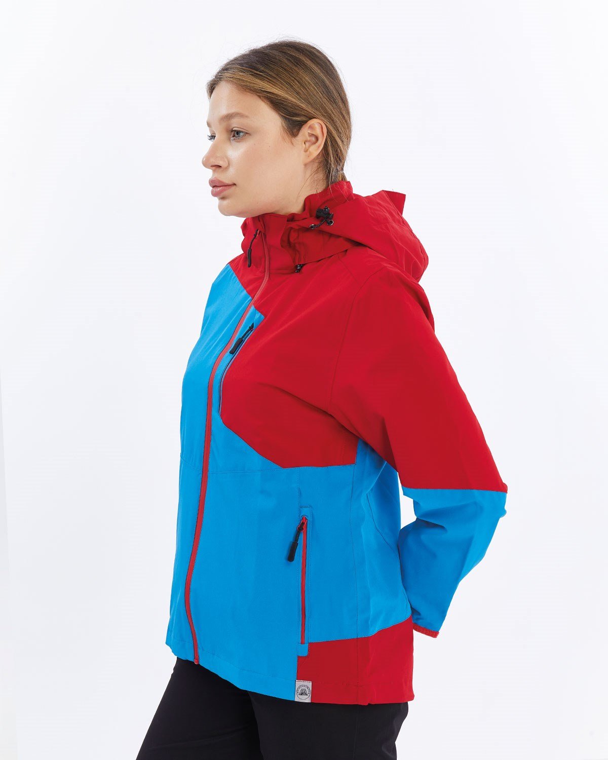 Mapamyumco Windbreaker Kadın Ceket-MAVİ-KIRMIZI