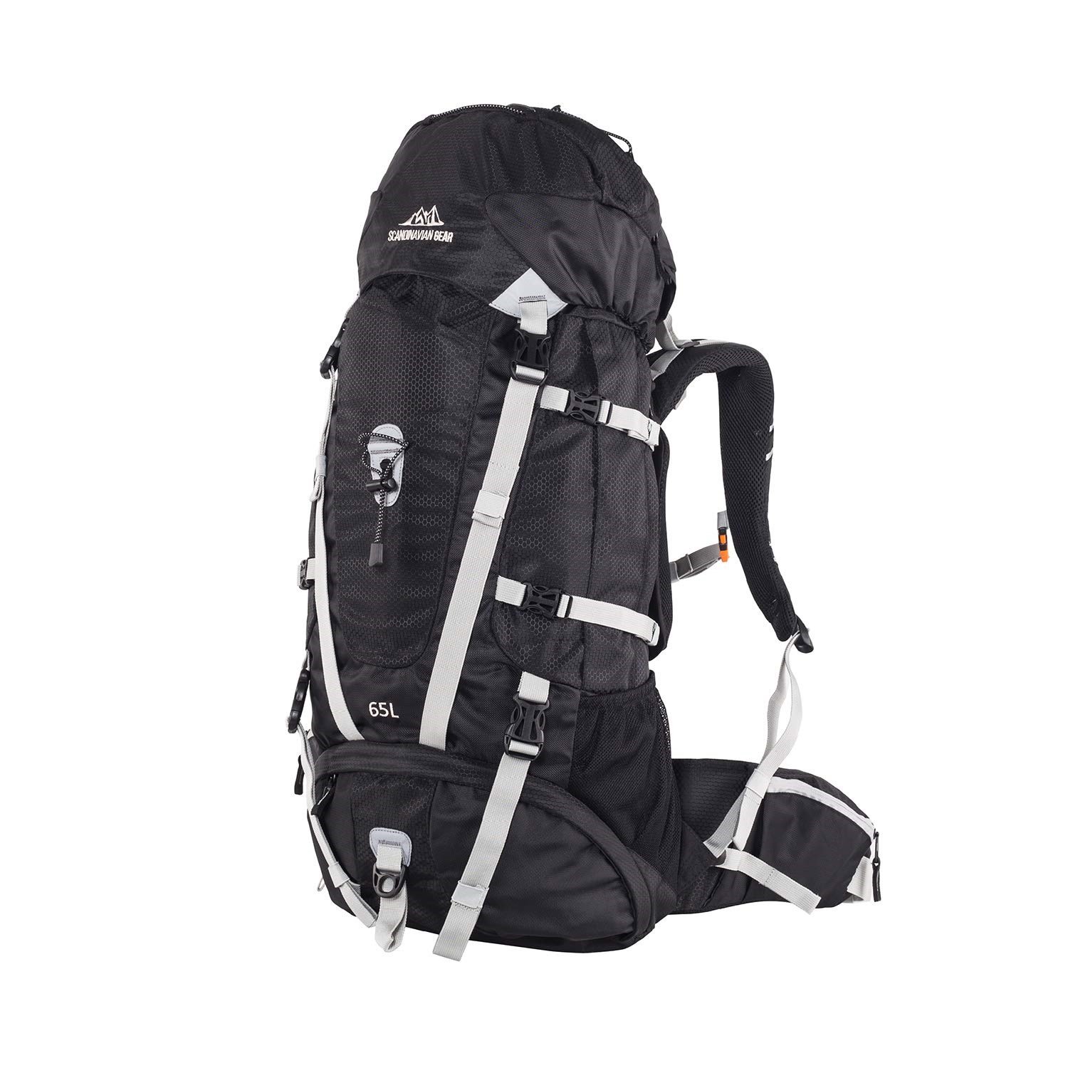 QuickUP Hiking Sırt Çantası 65 Litre-SİYAH-GRİ