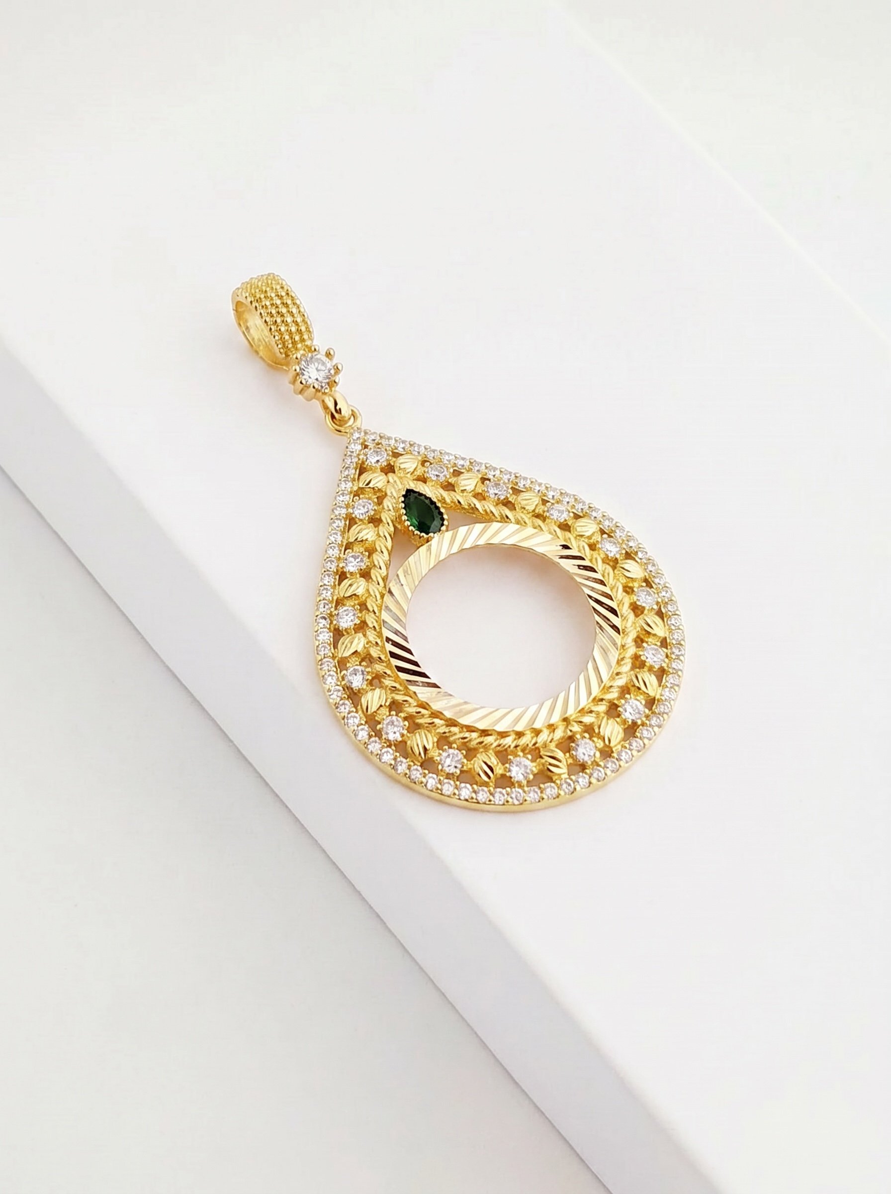 TURKUAZ ÇEYREKLİK KOLYE UCU