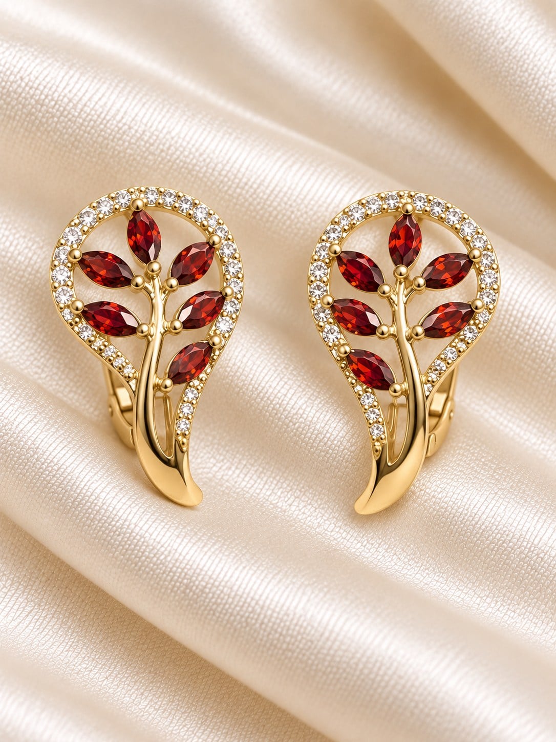 turkuaz-xuping-14k-kirmizi-yaprak-kupe-02d453