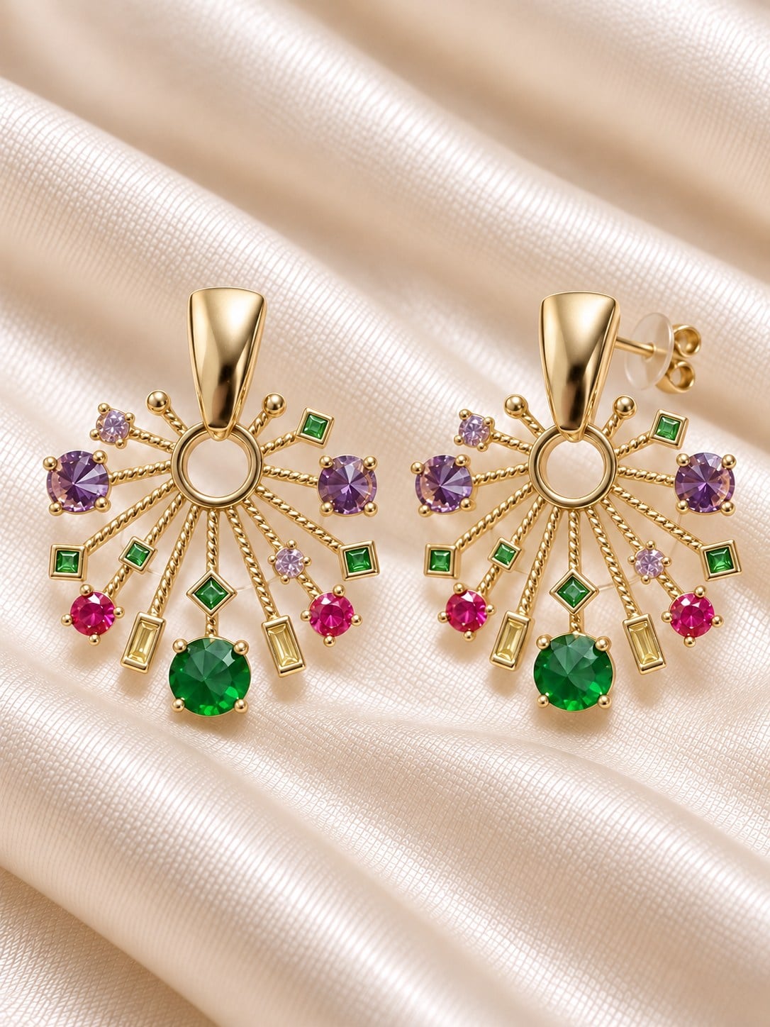 turkuaz-xuping-14k-renkli-isin-kupe-0-4399
