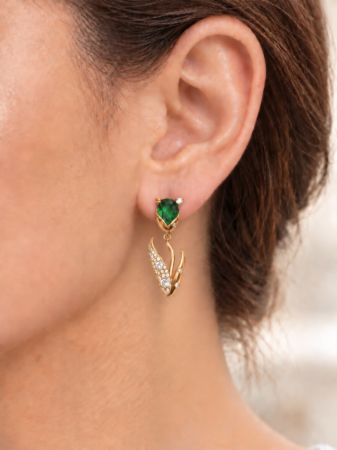turkuaz-xuping-14k-yesil-damla-sallant-a-7edc