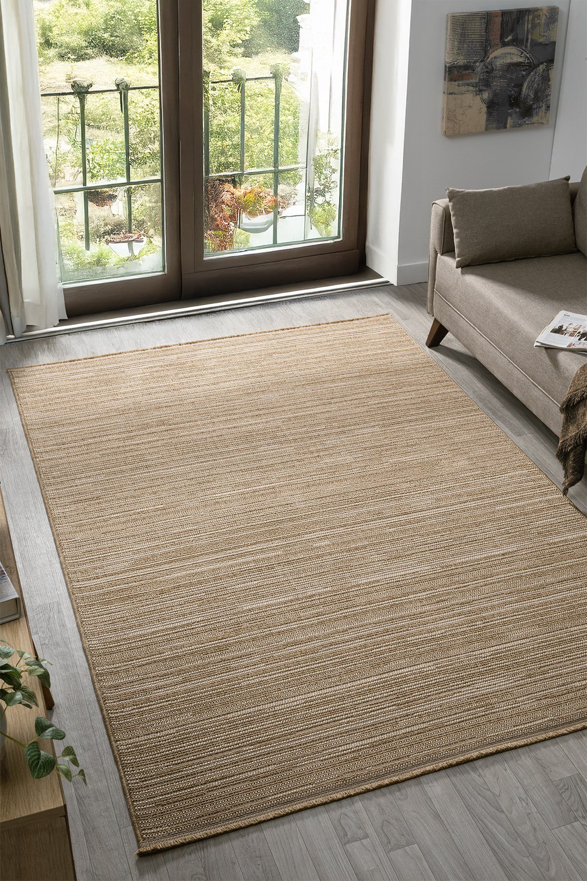 Bej İskandinav Üst Kalite Bukle Yumuşak Minimalist Salon Koridor Mutfak Çocuk Oturma Odası Halısı