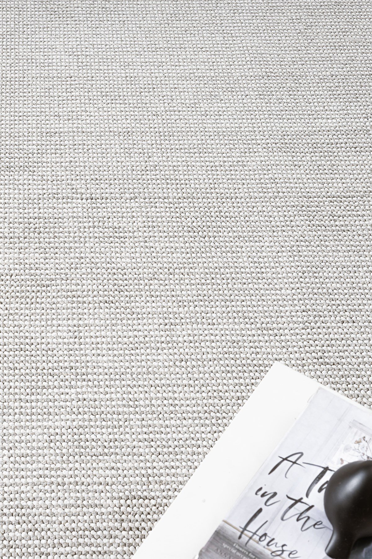 Gri Beyaz İskandinav Bukleli Yumuşak Minimalist Salon Koridor Mutfak Çocuk Oturma Odası Halısı