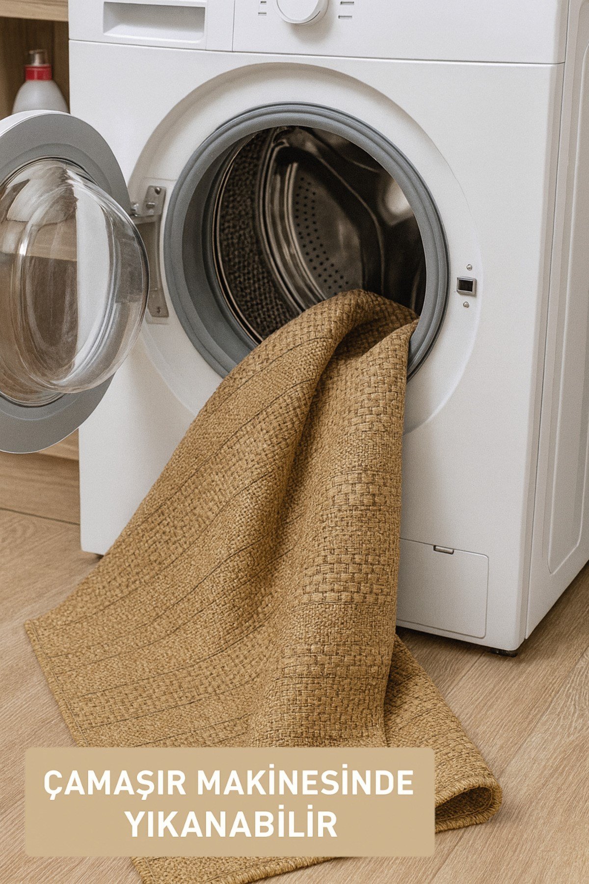 Jüt Sisal Bej Yolluk Kilim Salon Koridor Mutfak Halısı Tozumaz