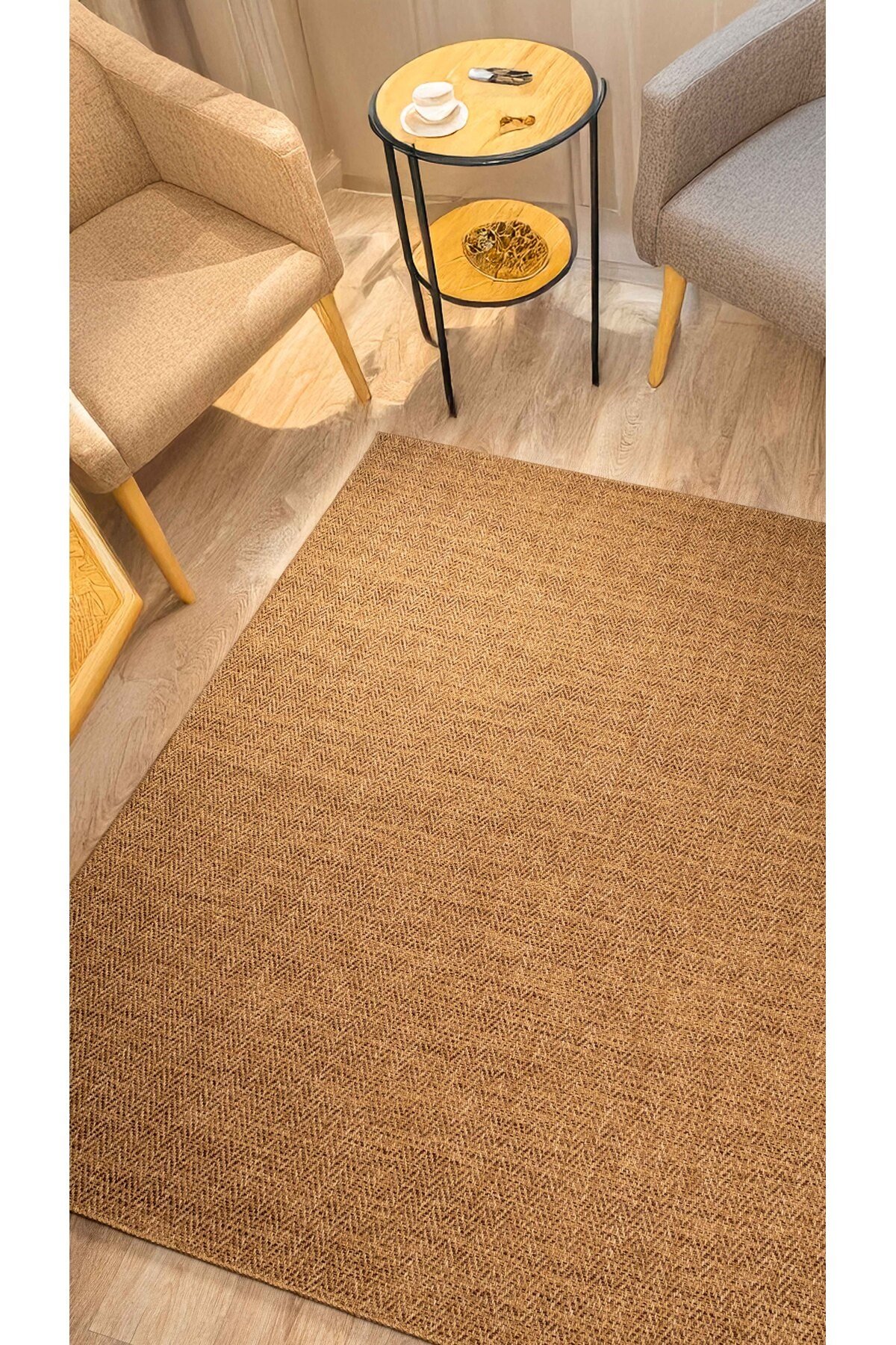 Jüt Sisal Bej Yolluk Kilim Salon Koridor Mutfak Halısı Tozumaz