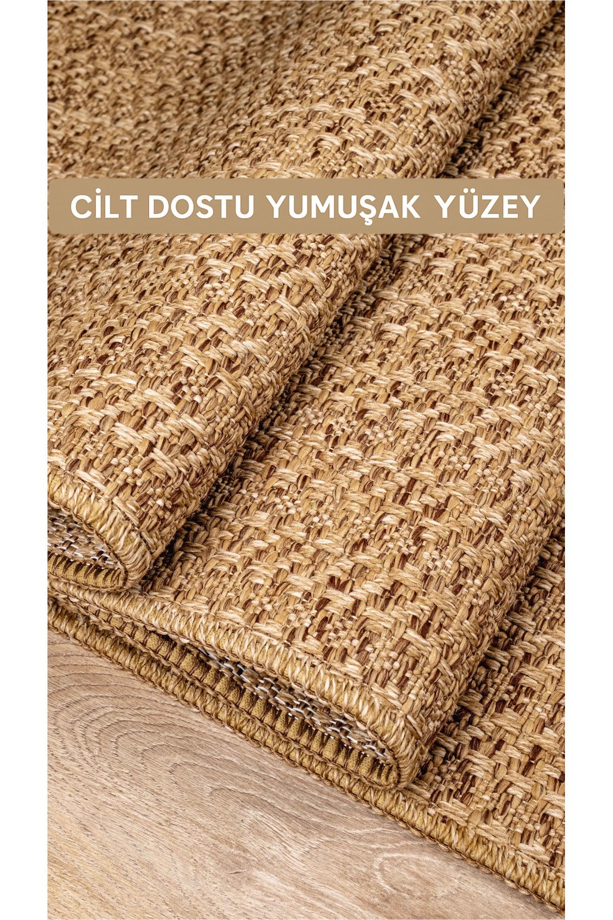 Jüt Sisal Bej Yolluk Kilim Salon Koridor Mutfak Halısı Tozumaz