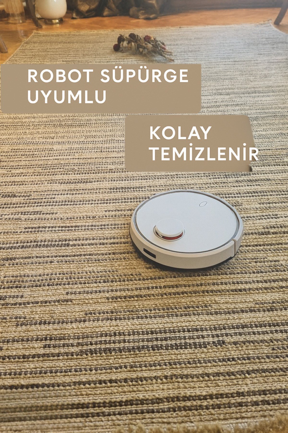 Kahve İskandinav Üst Kalite Bukle Yumuşak Minimalist Salon Koridor Mutfak Çocuk Oturma Odası Halısı
