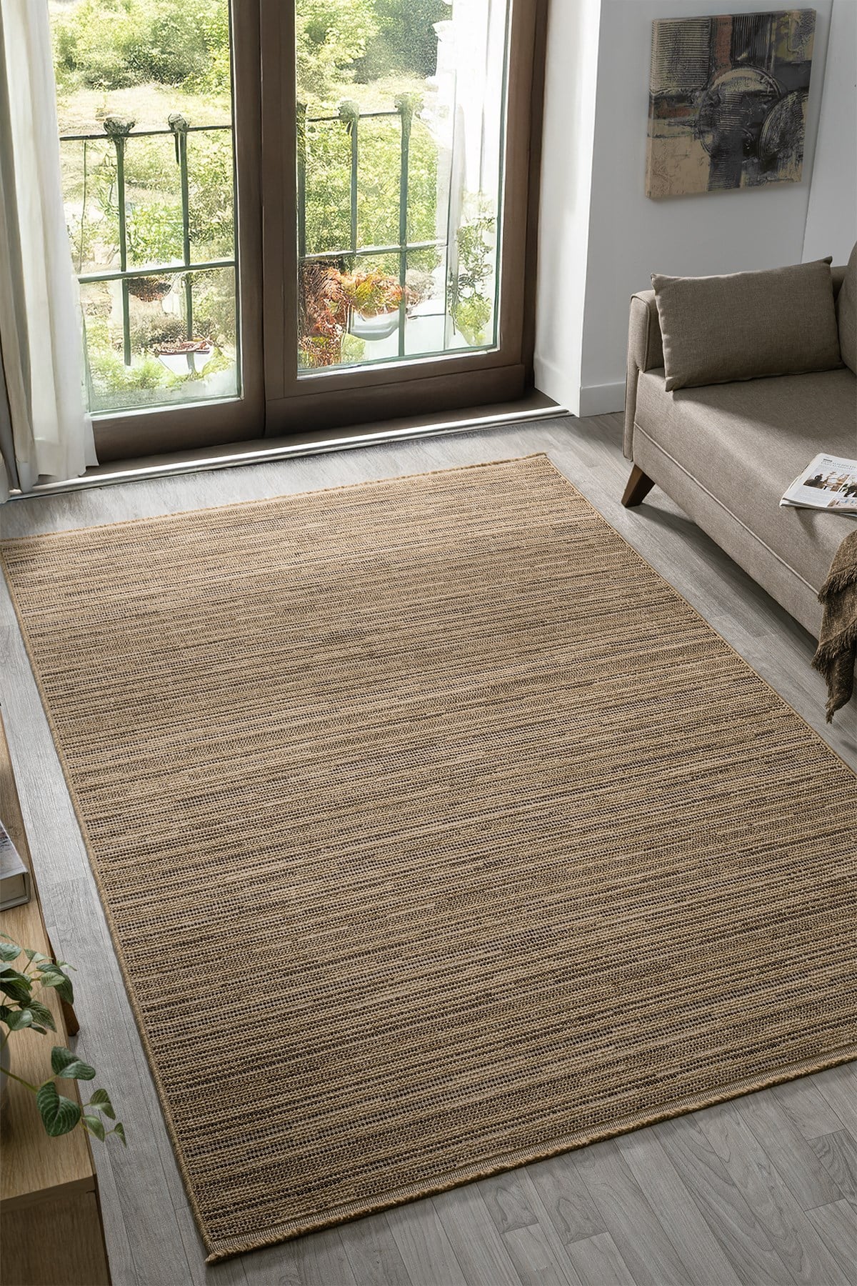 Kahve İskandinav Üst Kalite Bukle Yumuşak Minimalist Salon Koridor Mutfak Çocuk Oturma Odası Halısı