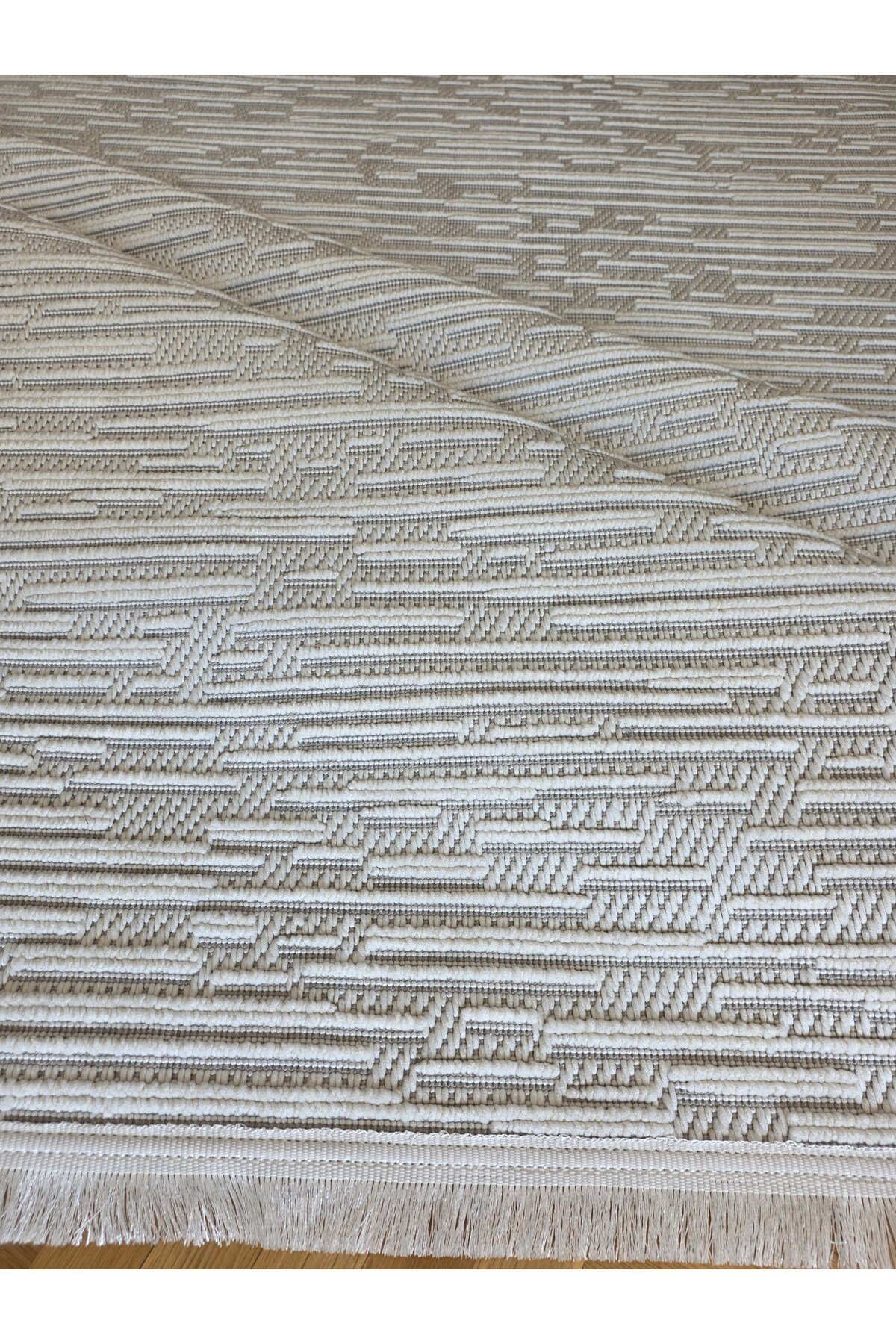Klas 02 Krem İskandinav Sisal Bukle Yumuşak Özel Kesim Salon Koridor Mutfak Halısı Yolluk
