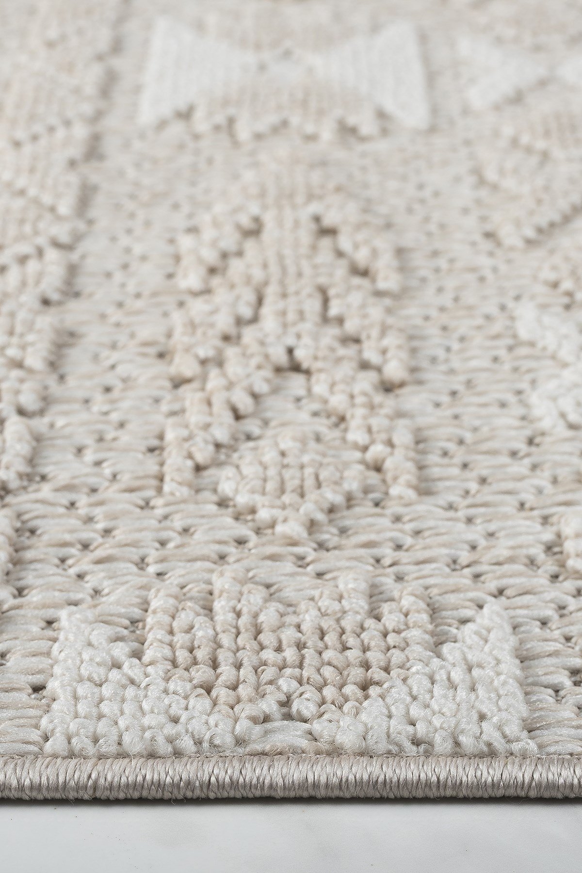 Krem Bej İskandinav Modern Tasarım Sisal Bukle Özel Ölçü Salon Oturma Odası Koridor Halısı Yolluk